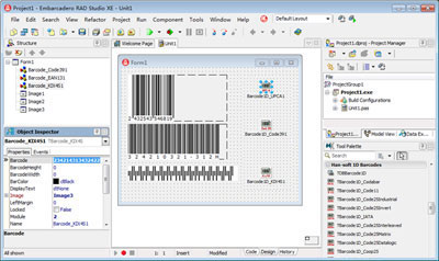 Click to view 1D Barcode VCL Components 9.1.1.2110 screenshot