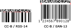 Separator pattern of EAN.UCC composite barcode symbol (CC-B)
