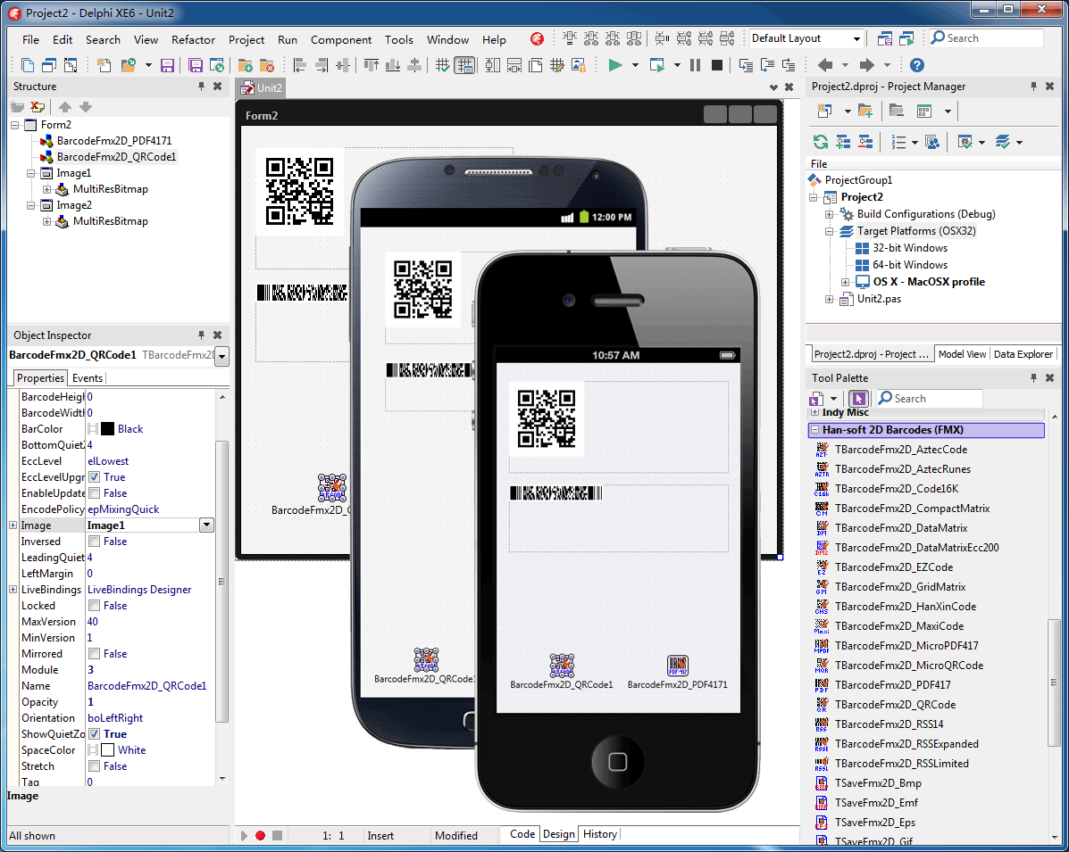Screenshot for 2D Barcode FMX Components 6.1.1.789