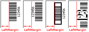 LeftMargin (Orientation = boBottomTop)