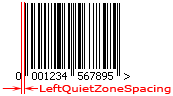 LeftQuietZoneSpacing