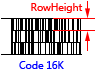RowHeight property (Code 16K)