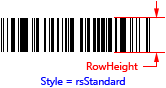 RowHeight property (RSS Expanded Standard barcode symbol)